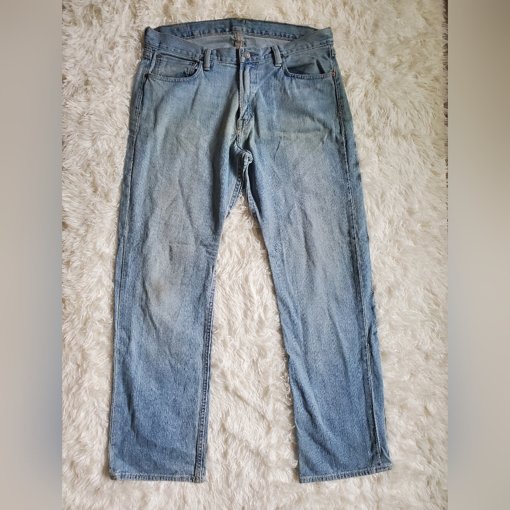 Polo Ralph Lauren Light Wash Loose Straight Jeans Size 33 x 32 90's Grunge Style